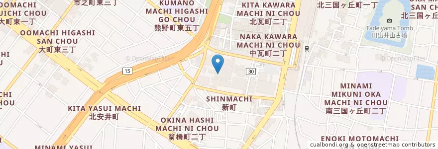 Mapa de ubicacion de 大阪刑務所堺拘置支所 en 일본, 오사카부, 사카이시, 堺区.