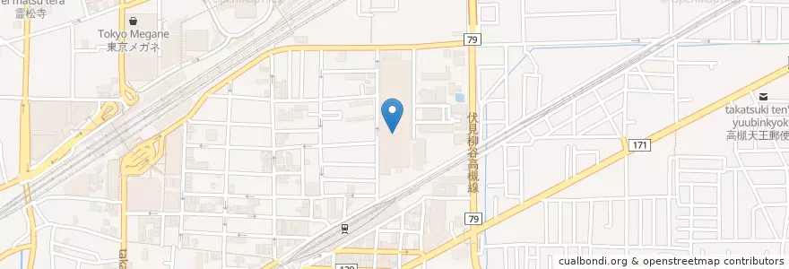 Mapa de ubicacion de 大阪医科大学附属病院 en ژاپن, 大阪府, 高槻市.