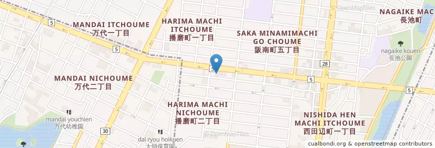 Mapa de ubicacion de 大阪市消防局 阿倍野消防署 阪南出張所 en 일본, 오사카부, 오사카, 阿倍野区.
