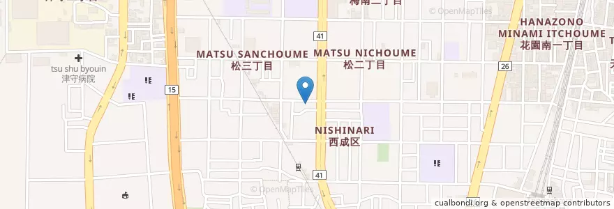 Mapa de ubicacion de 大阪市立橘保育所 en Япония, Осака, 大阪市, 西成区.