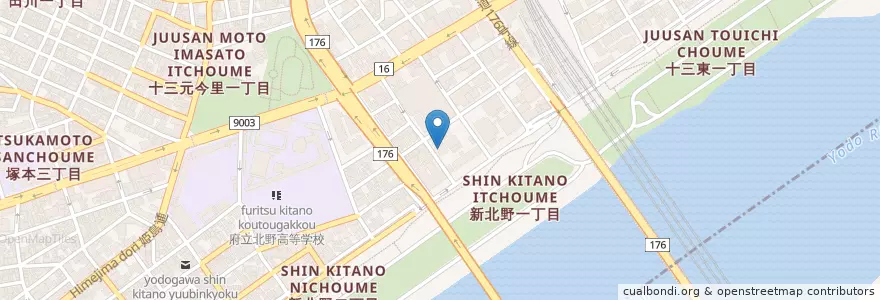 Mapa de ubicacion de 大阪市立淀川図書館 en Japan, 大阪府, Osaka, 淀川区.
