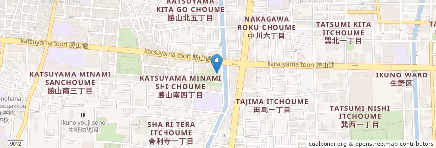 Mapa de ubicacion de 大阪市立生野図書館 en 일본, 오사카부, 오사카, 生野区.