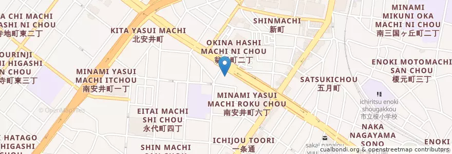 Mapa de ubicacion de 大阪府泉北府税事務所 en 일본, 오사카부, 사카이시, 堺区.