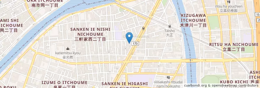 Mapa de ubicacion de 大阪府済生会泉尾第二病院 en Japón, Prefectura De Osaka, Osaka, 大正区.