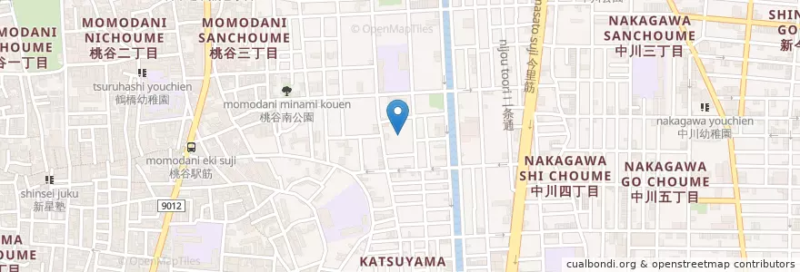 Mapa de ubicacion de 大阪聖和保育園 en Japonya, 大阪府, 大阪市, 生野区.