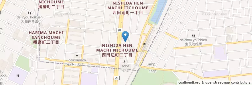 Mapa de ubicacion de 太陽保育園乳児センター en 일본, 오사카부, 오사카, 阿倍野区.