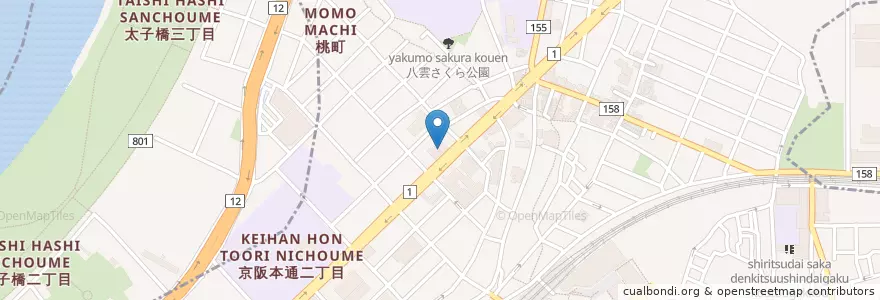 Mapa de ubicacion de 守口市門真市消防組合守口消防署 en 日本, 大阪府, 守口市.
