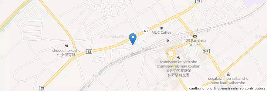 Mapa de ubicacion de 定生会谷口病院 en 일본, 오사카부, 泉佐野市.