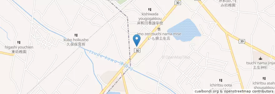 Mapa de ubicacion de 宝山会小南記念病院 en 일본, 오사카부, 岸和田市.