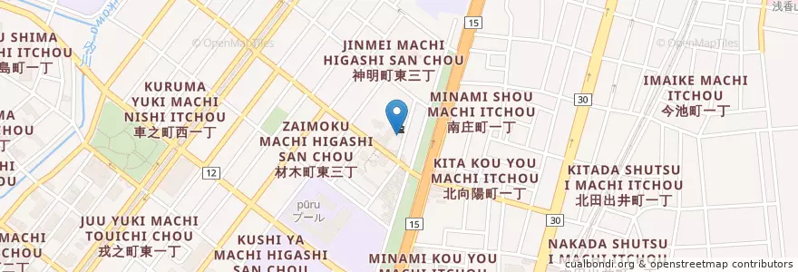Mapa de ubicacion de 宝珠学園幼稚園 en 日本, 大阪府, 堺市, 堺区.