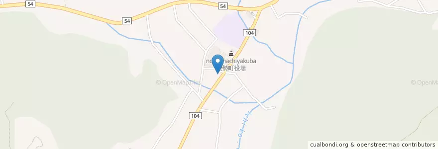 Mapa de ubicacion de 宿野簡易郵便局 en 日本, 大阪府, 豊能郡, 能勢町.