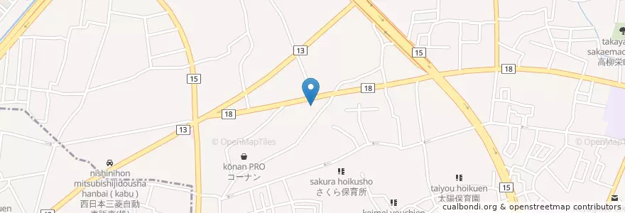 Mapa de ubicacion de 寝屋川対馬江郵便局 en Japan, 大阪府, 寝屋川市.