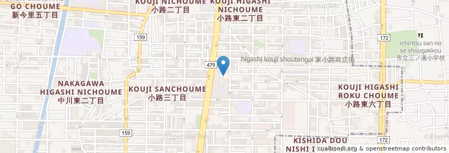 Mapa de ubicacion de 小路幼稚園 en Japan, 大阪府, Osaka, 生野区.