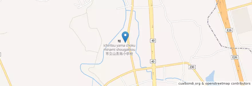 Mapa de ubicacion de 山直南幼稚園 en Japão, 大阪府, 岸和田市.