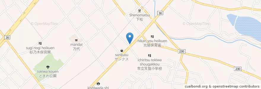 Mapa de ubicacion de 岸和田警察署下松交番 en Japón, Prefectura De Osaka, 岸和田市.