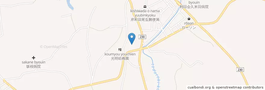 Mapa de ubicacion de 市立光明小学校 en Giappone, Prefettura Di Osaka, 岸和田市.