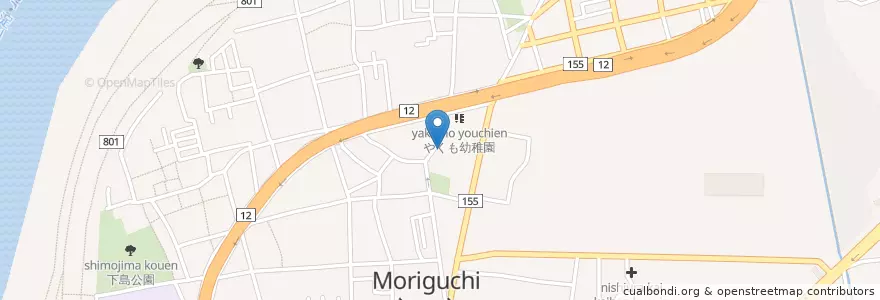 Mapa de ubicacion de 市立八雲小学校 en Japón, Prefectura De Osaka, 守口市.