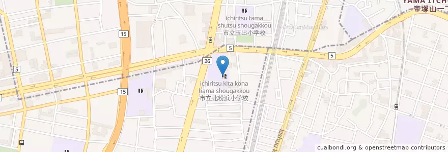 Mapa de ubicacion de 市立北粉浜小学校 en Japón, Prefectura De Osaka, Osaka, 住之江区.