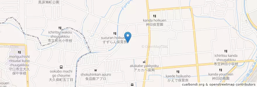 Mapa de ubicacion de 市立第五中学校 en Japón, Prefectura De Osaka, 寝屋川市.