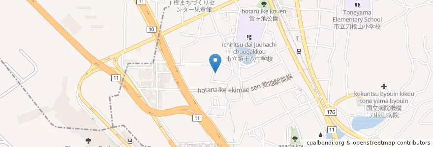 Mapa de ubicacion de 市立蛍池保育所 en Japón, Prefectura De Osaka.