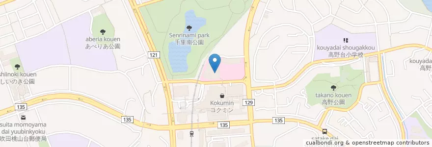 Mapa de ubicacion de 千里救命救急センター en 日本, 大阪府, 吹田市.