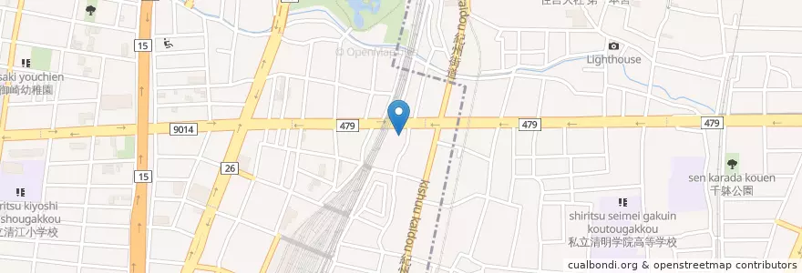 Mapa de ubicacion de 弘善会矢木脳神経外科病院 en Япония, Осака, 大阪市, 住之江区.