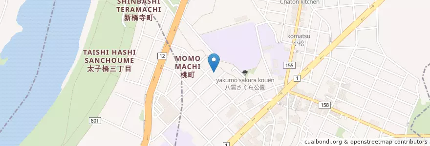 Mapa de ubicacion de 御幸幼稚園 en Japonya, 大阪府, 守口市.