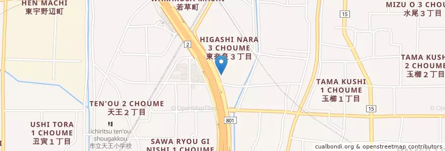 Mapa de ubicacion de 恵仁会田中病院 en Japan, 大阪府, 茨木市.
