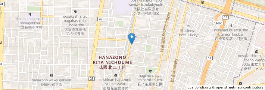 Mapa de ubicacion de 恵美寿保育園 en Japan, Präfektur Osaka, 大阪市, 西成区.