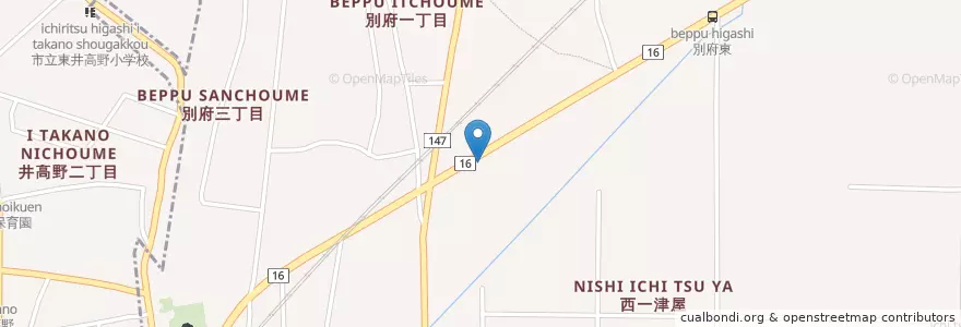 Mapa de ubicacion de 摂津警察署味生交番 en Giappone, Prefettura Di Osaka, 摂津市.