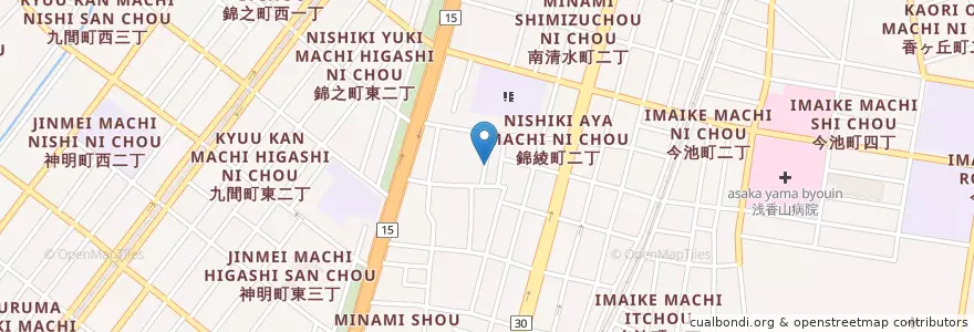 Mapa de ubicacion de 文化保育園 en 日本, 大阪府, 堺市, 堺区.