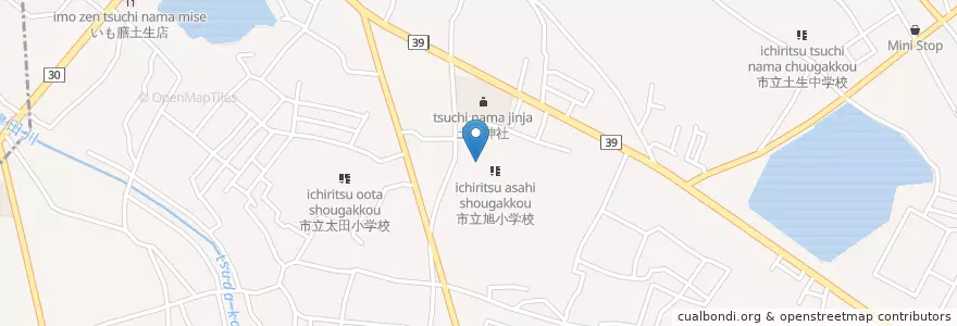 Mapa de ubicacion de 旭幼稚園 en Japón, Prefectura De Osaka, 岸和田市.