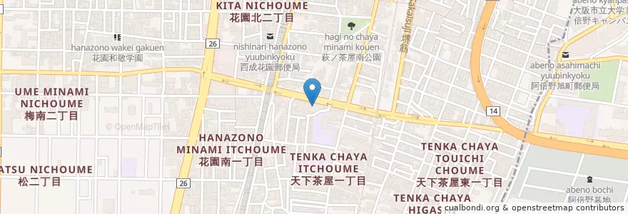 Mapa de ubicacion de 杏林記念病院 en Japón, Prefectura De Osaka, Osaka, 西成区.
