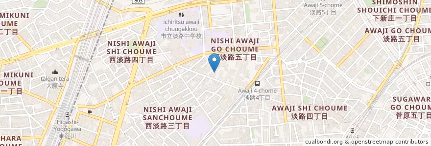 Mapa de ubicacion de 東淀川児童館 en Japón, Prefectura De Osaka, Osaka, 東淀川区.