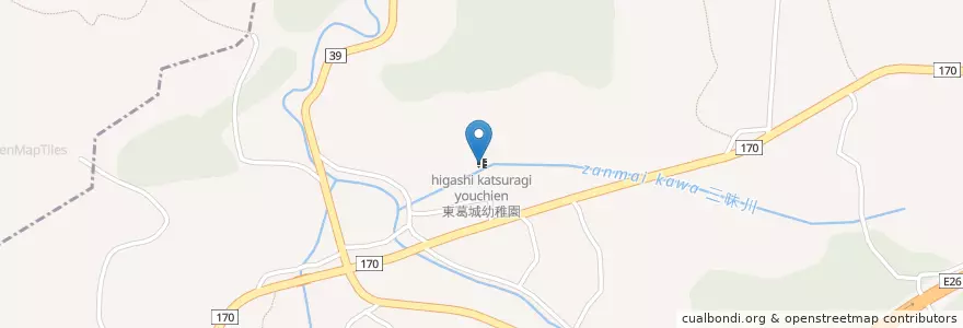 Mapa de ubicacion de 東葛城幼稚園 en اليابان, أوساكا, 岸和田市.