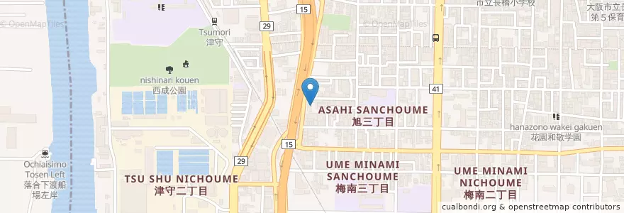 Mapa de ubicacion de 橋村第二病院 en 일본, 오사카부, 오사카, 西成区.