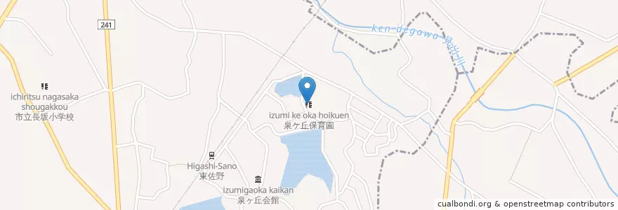Mapa de ubicacion de 泉ケ丘保育園 en 일본, 오사카부, 泉佐野市.
