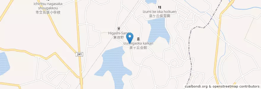 Mapa de ubicacion de 泉佐野泉ケ丘郵便局 en 日本, 大阪府, 泉佐野市.