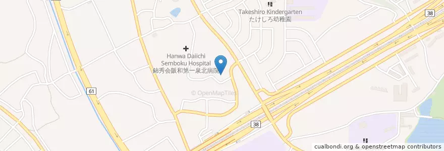 Mapa de ubicacion de 泉北若竹保育園 en Jepun, 大阪府, 堺市, 南区.
