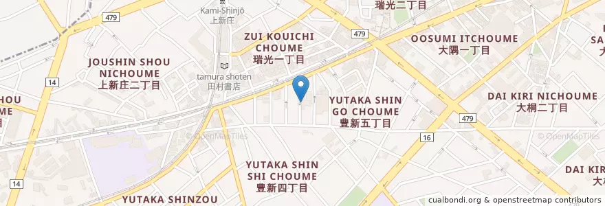 Mapa de ubicacion de 泰仁会白山病院 en Giappone, Prefettura Di Osaka, 大阪市, 東淀川区.