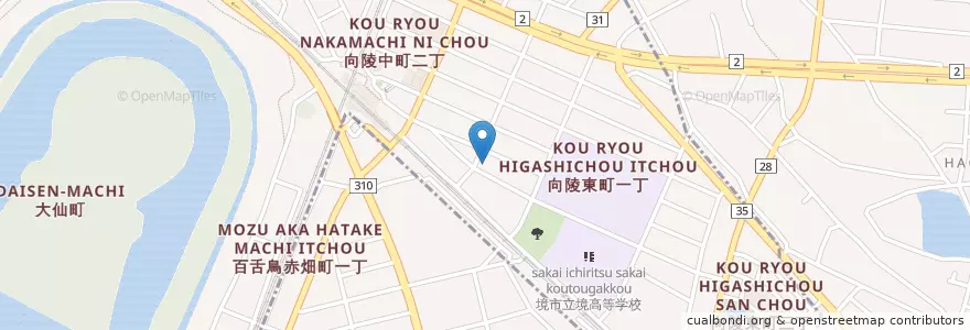Mapa de ubicacion de 清恵会病院第二分院 en 日本, 大阪府, 堺市, 堺区, 北区.