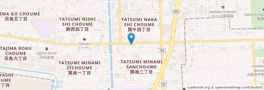 Mapa de ubicacion de 生野警察署巽南交番 en 日本, 大阪府, 大阪市, 生野区.
