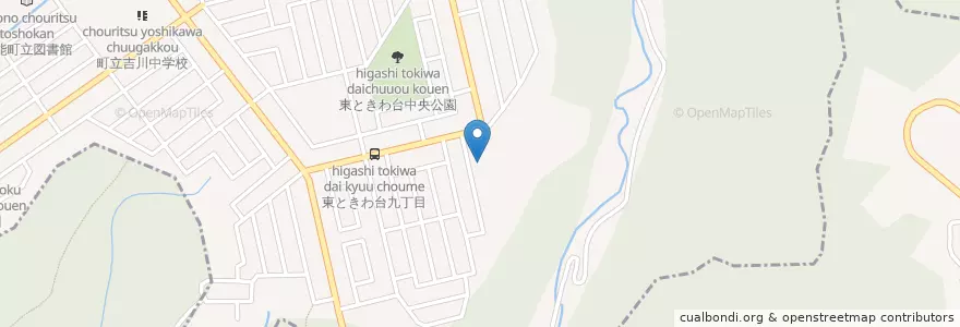 Mapa de ubicacion de 町立東ときわ台小学校 en Japón, Prefectura De Osaka.