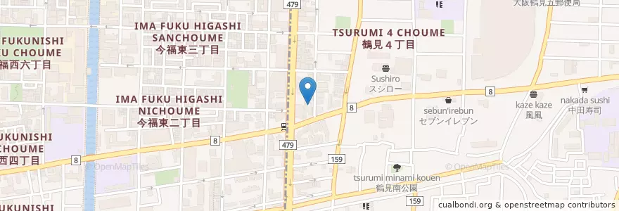 Mapa de ubicacion de 盛和会本田病院 en 日本, 大阪府, 大阪市, 城東区.