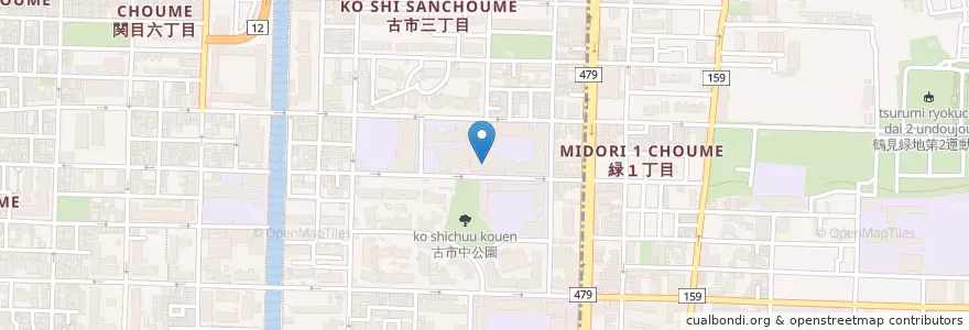 Mapa de ubicacion de 私立大阪信愛女学院高等学校 en Japon, Préfecture D'Osaka, 大阪市, 城東区.