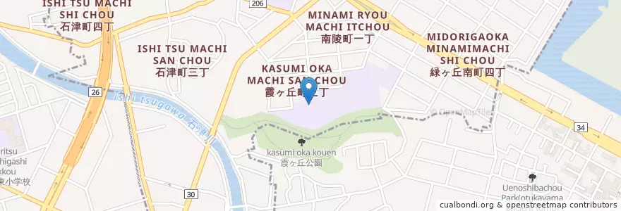 Mapa de ubicacion de 私立賢明学院小学校 en Japonya, 大阪府, 堺市, 堺区.