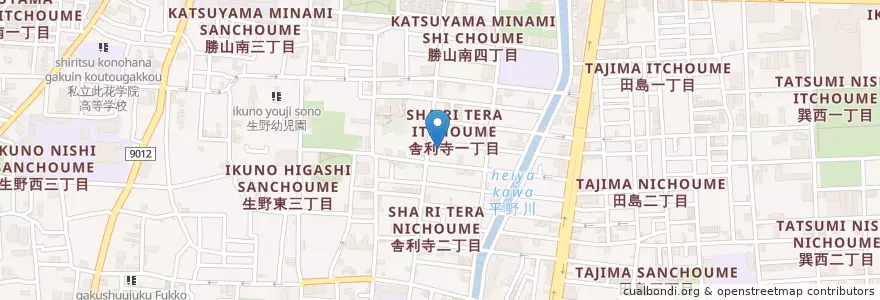 Mapa de ubicacion de 第一すみれ幼稚園 en Jepun, 大阪府, 大阪市, 生野区.