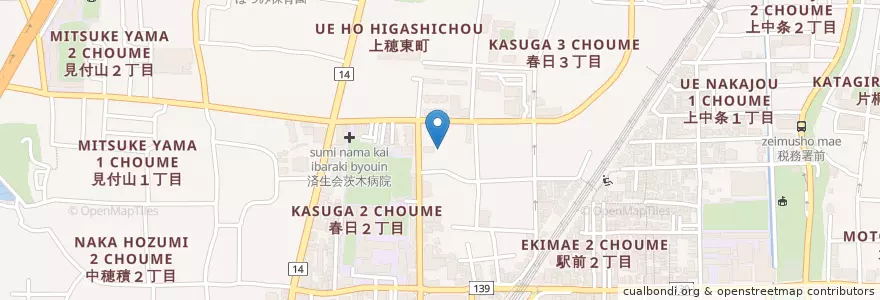 Mapa de ubicacion de 篤靜会かわらざき病院 en Giappone, Prefettura Di Osaka, 茨木市.