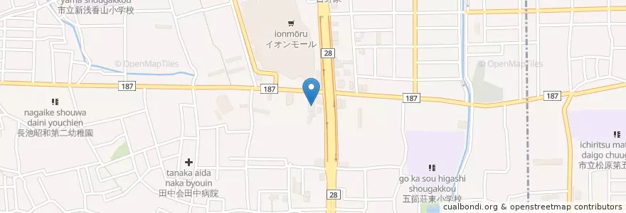 Mapa de ubicacion de 紀和会正風病院 en ژاپن, 大阪府, 堺市, 北区.