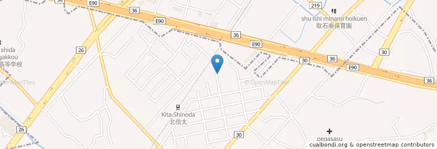 Mapa de ubicacion de 聖ケ岡幼稚園 en 일본, 오사카부, 和泉市.